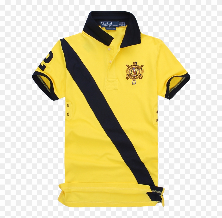 black and yellow ralph lauren polo shirt