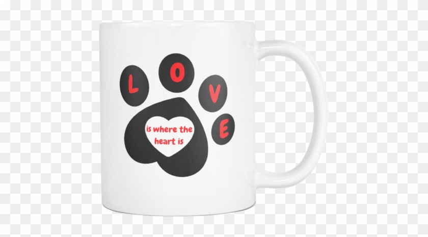 Paw Mug Love Is Where The Heart Is - Labradoodle #1054777
