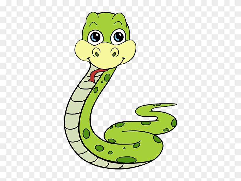 How To Draw A Cartoon Snake Easy Step By Step Drawing - Cartoon Image Of Snake #1054799