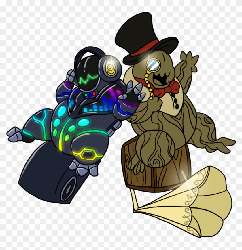 Dj And Vintage Music Gungies By Rile-reptile - Cartoon #1054820
