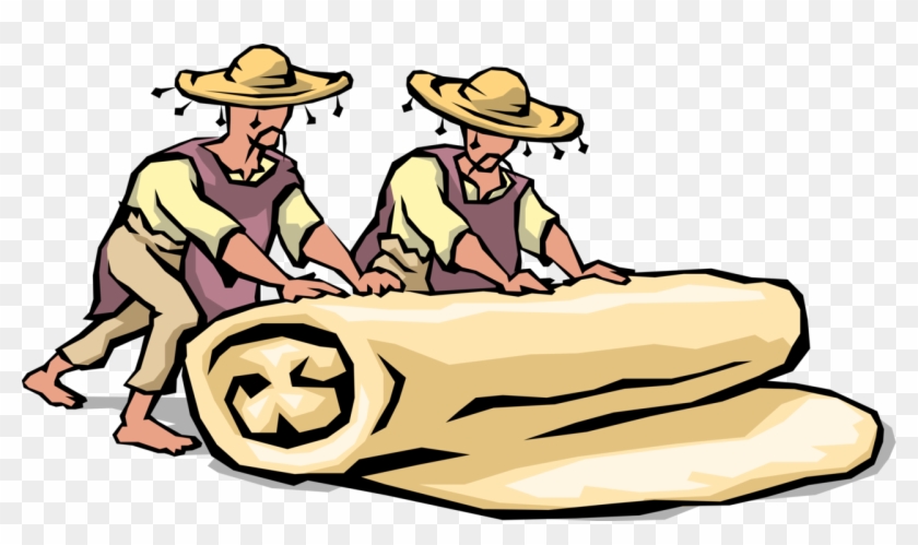 Vector Illustration Of Mexican Cuisine Chefs Roll Fajita - Burrito Clipart #1054844