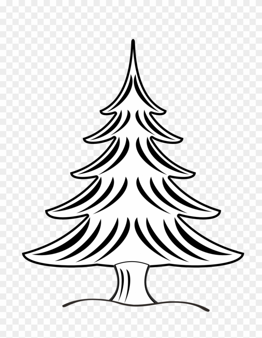 Pine Tree Clipart Black And White #1055205