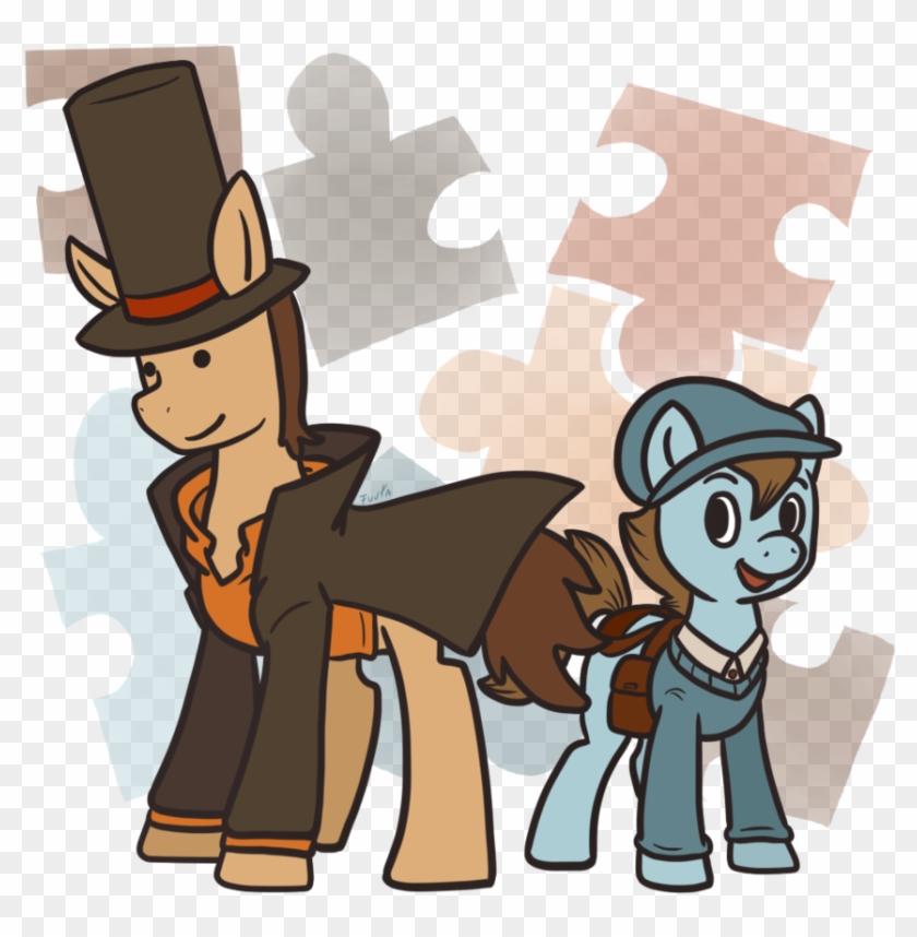 Man I Love The Layton Series Combined With The Ace - Cartoon #1055217