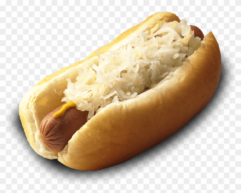 Nolan Ryan All Beef Dog, Spicy Brown Mustard, Sauerkraut - Sauerkraut On A Hot Dog #1055298