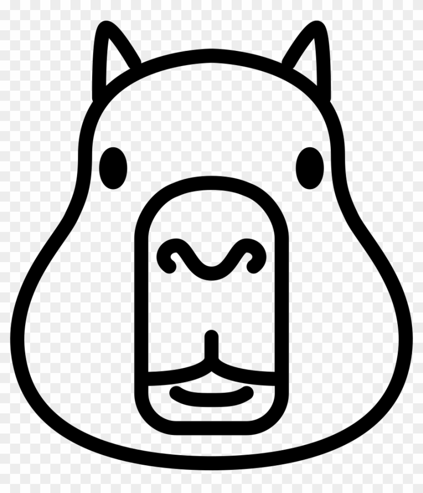 Png File - Capybara Png Face #1055384