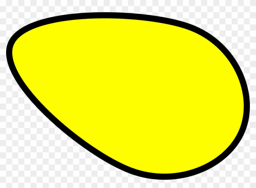 Easter Eggs Clipart Oval - Yellow Oval Egg #1055437