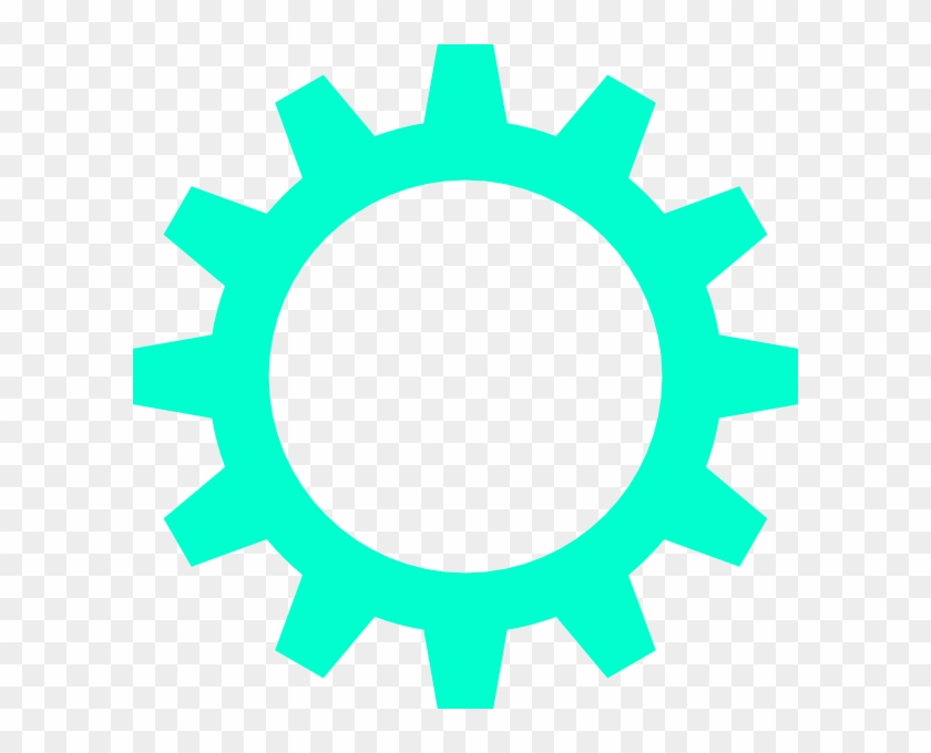Turquoise Cogwheel Png Images - Gears Png #1055444