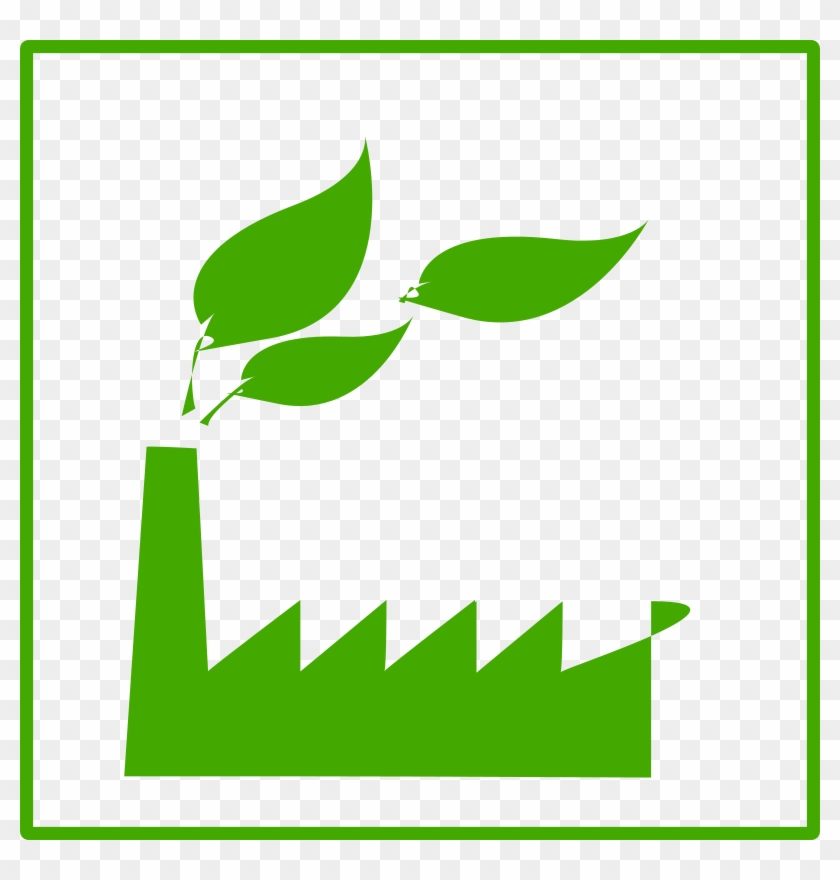 Factory Clipart Art - Green Factory Icon #1055464