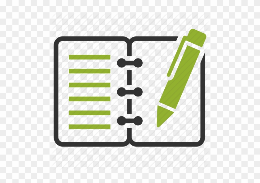 Clipart Picture Of A Spiral Notebook With A Pen - Notepad With Pen Icon #1055468