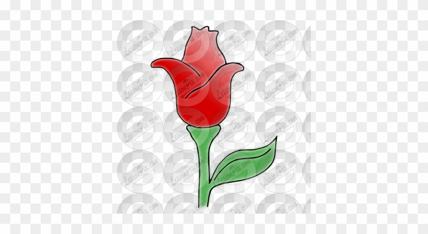 Red Rose Bud Royalty Free Vector Clip Art Image - Clip Art #1055494