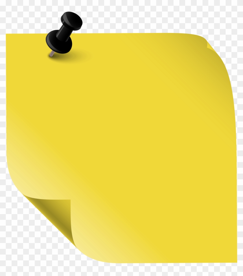 Yellow Sticky Note , Vector Image - Nostes Png #1055582