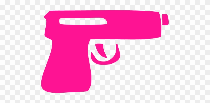 Deep Pink Gun Icon - Red Gun Png #1055618