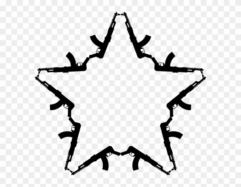 Ak 47 Tattoo - Ak 47 Star #1055626