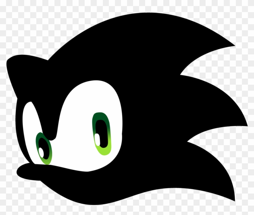 Green Eyes By Gusovi - Sonic Logo Black And White #1055713