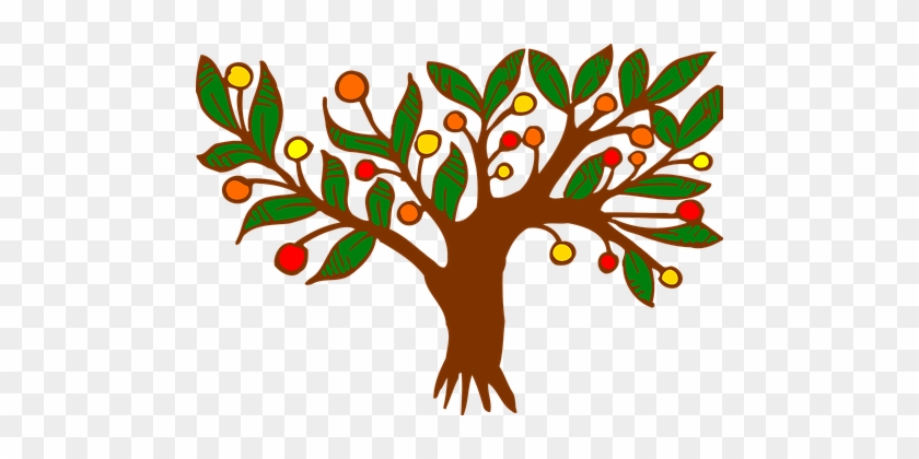 Leaf Leaves Stylised Tree Tree Tree Tree T - Colour Clip Art Of A Tree #1055731