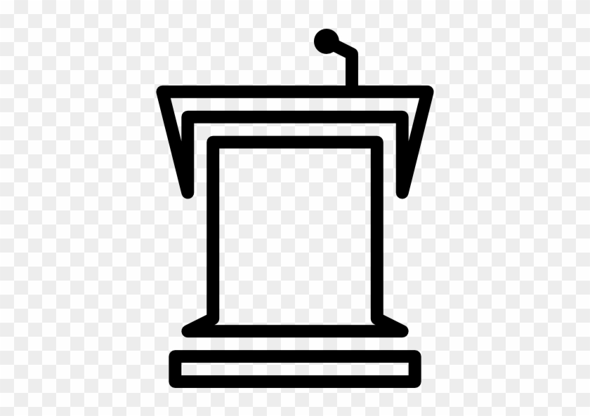 Classroom Tribune Free Icon - Speech Podium Clipart #1055839