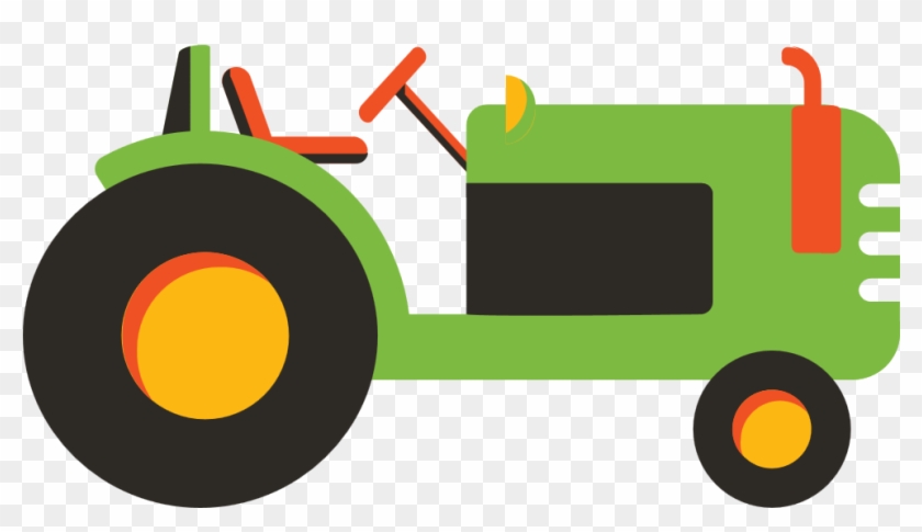 Side View Of A Tractor - Circle #1056003