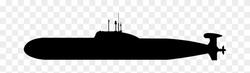 Boat Navy Ocean Sea Submarine Submersible - Submarine Silhouette Transparent Background #1056047