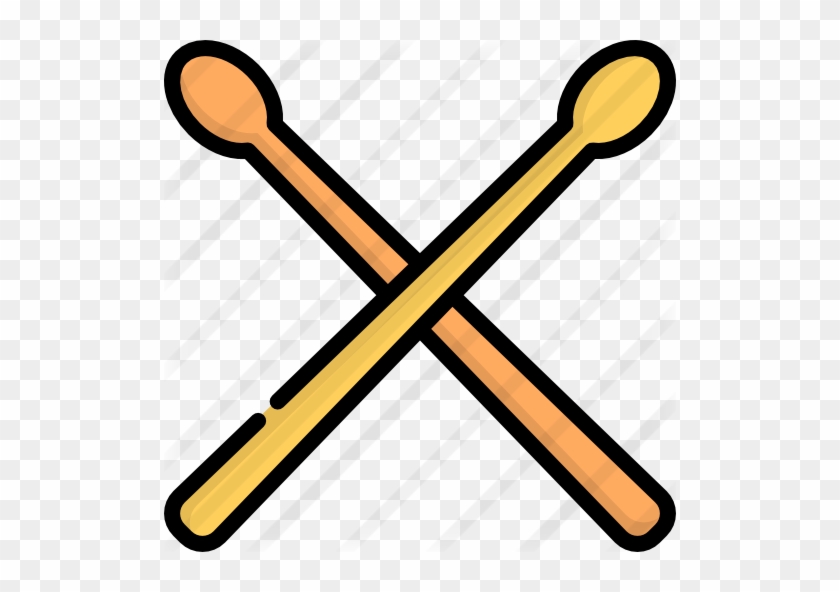 Drumsticks - Fork And Spoon Outline #1056058