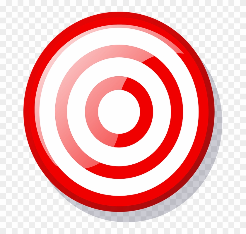 Clipart Of Aim For The Goal Bow And Arrow Bullseye - Target Clip Art #1056074