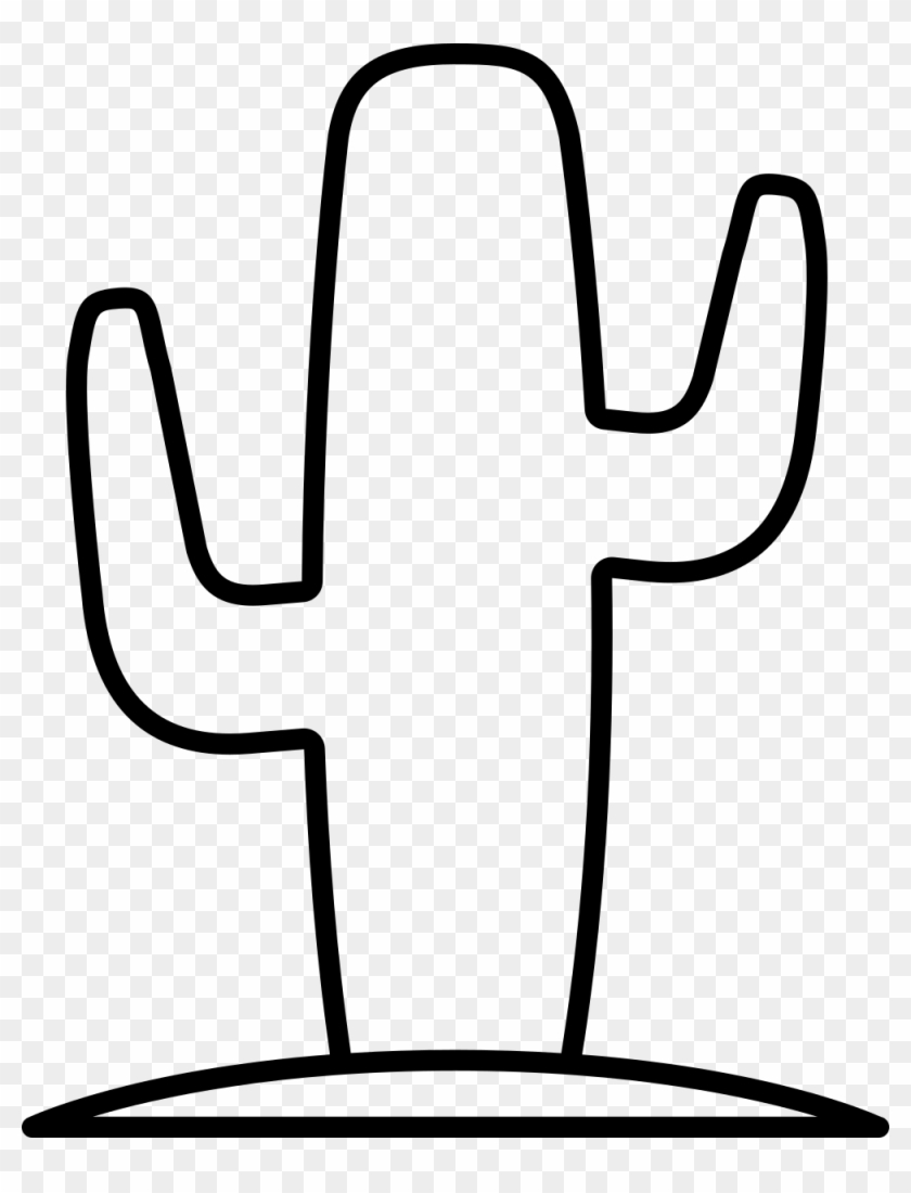 Cactus Coloring Page - Cactus In Desert Coloring Page #1056110
