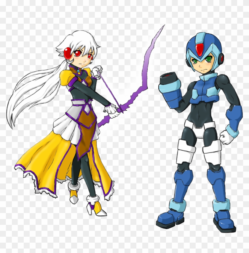 Katana And X Ready To Fight At By Zeromidnight - Cartoon #1056139