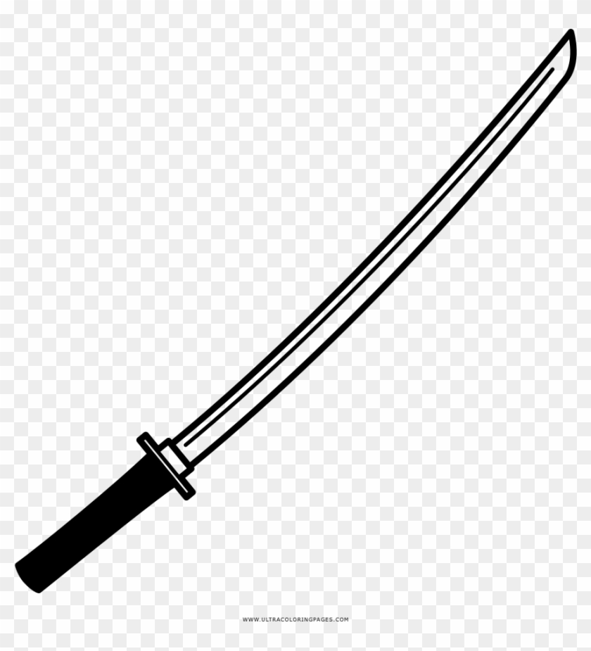 Katana Png - Espada Samurai Em Desenho #1056140