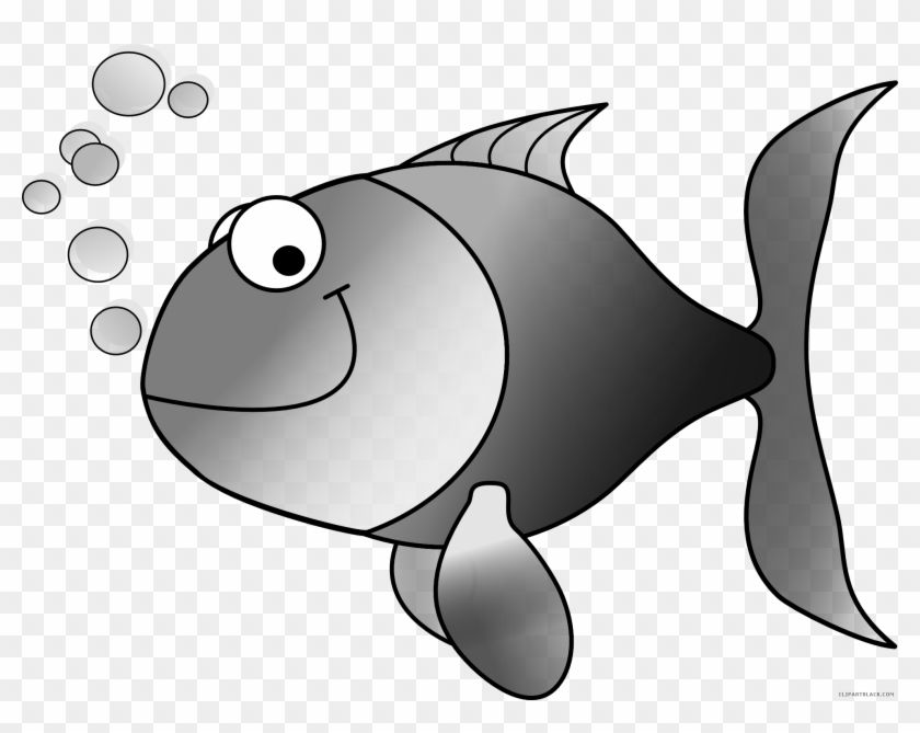 Fish Animal Free Black White Clipart Images Clipartblack - Fish Clip Art #1056231