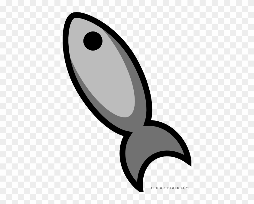 Cartoon Fish Animal Free Black White Clipart Images - Cartoon Small Fish Png #1056247