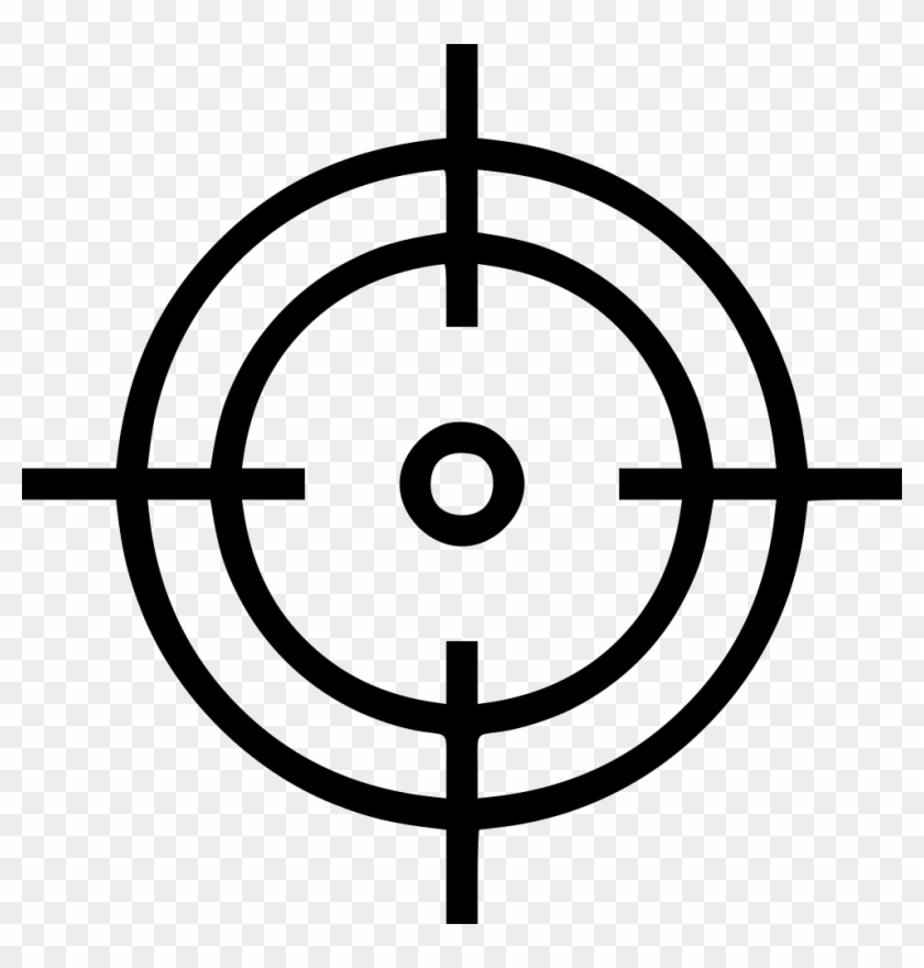 Crosshair Aim Shoot Target Goal Hit Comments - Crosshairs Vector #1056261