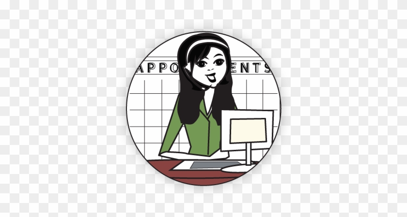 Appointment Desk - Cartoon #1056304