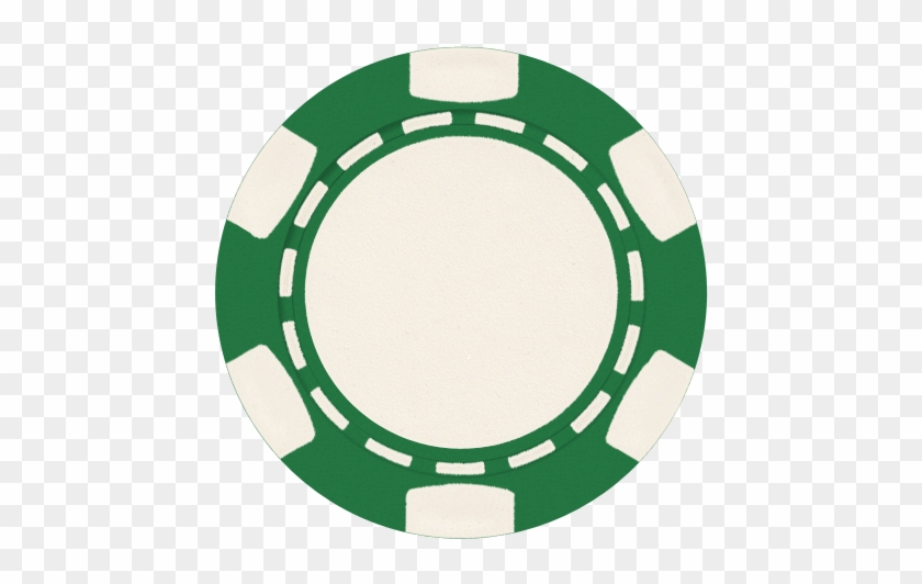 6 Stripe Composite Poker Chips - Green Poker Chip Png #1056328