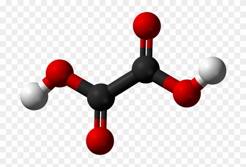 Black Spheres Are Carbon, Red Oxygen, White Hydrogen - Oxalate Ions In Guava #1056450