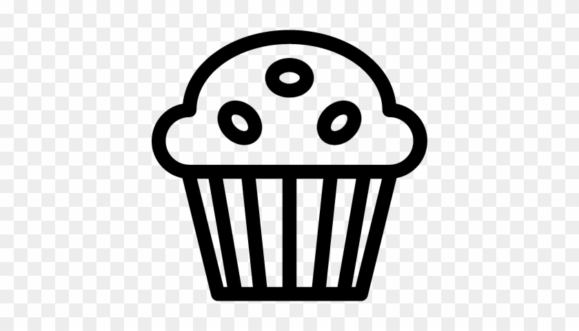 Raisin Muffin Vector - Dessert #1056494