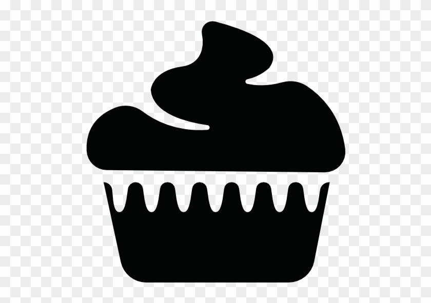 Cupcake4 - Silueta Cupcakes Vector Png #1056579