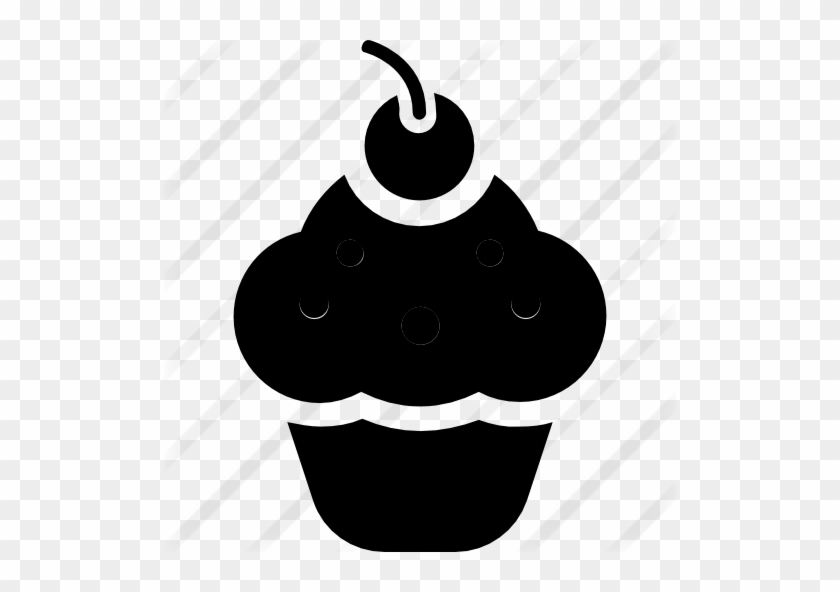 Cupcake - Comida Silueta Png #1056587