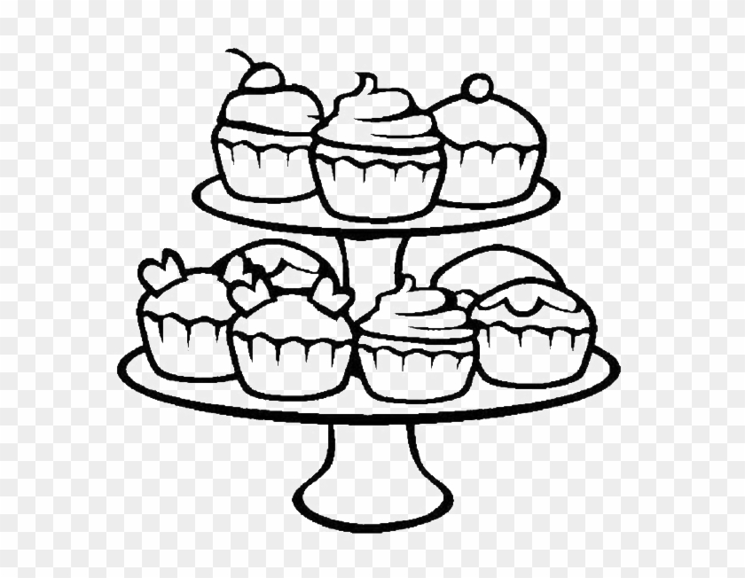 Cupcake - Cupcakes Coloring Pages #1056595