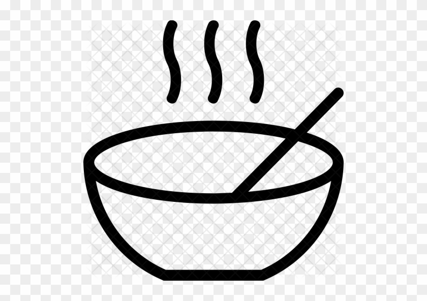 Bowl Icon - Dip Clipart Black And White Png #1056795