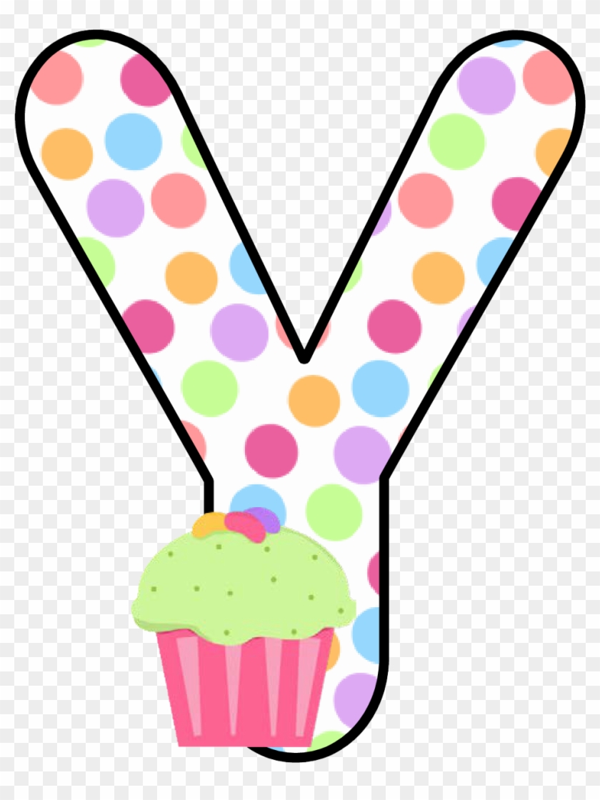 Ch B *✿* Alfabeto Cupcake De Kid Sparkz - Letter Q Cupcake With Dots Clipart #1056831