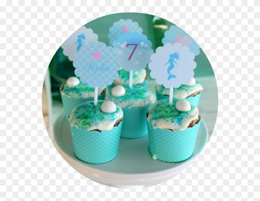 Mermaid Party Printables - Cupcake #1056855