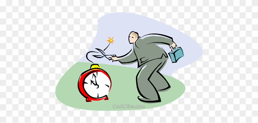 Time Bomb Royalty Free Vector Clip Art Illustration - Clock #1056862