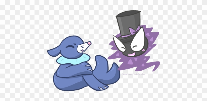 The Gastly Happily Takes The Fancy Hat And Put It On - Cartoon #1056933