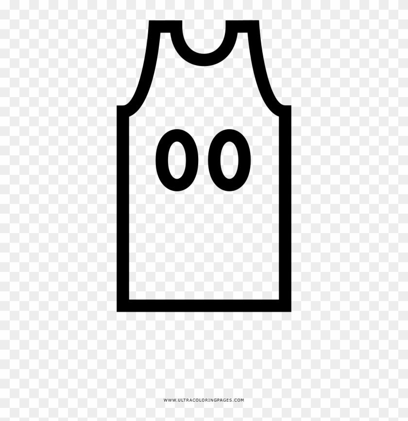 Basketball Jersey Coloring Page - Camiseta Basketball Para Dibujar #1056956