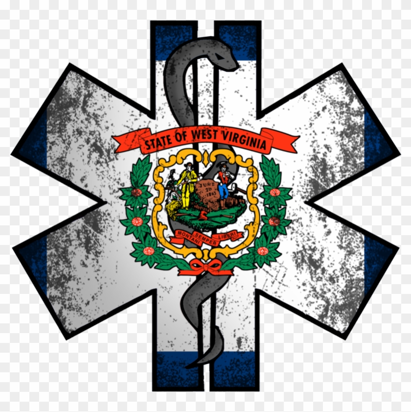 West Virginia Ems - West Virginia State Flag #1057033