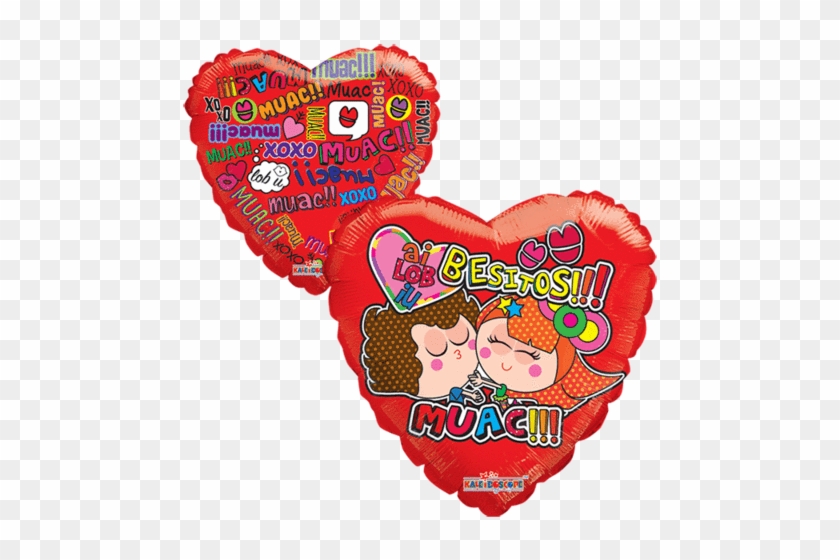 Distroller Mensajitos 18" Globo Metálico Gellibean - 18" Valentine's Grid - Mylar Balloons Foil #1057176