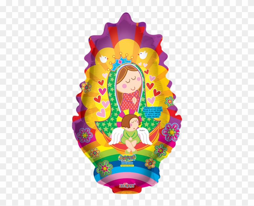 Distroller Virgencita Arcoíris - Globos De La Virgen Plis #1057177