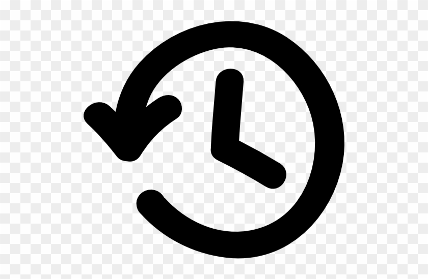 Drawn Clock Circular - Back In Time Icon #1057190