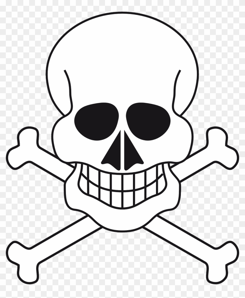 Skull Skeleton Pirate Bones Transparent Image - Iskelet Kafatası Çizimi #1057232