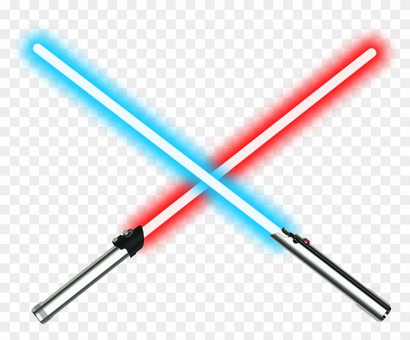 Lightsaber How Much Clip Art - Red And Blue Lightsabers #1057286
