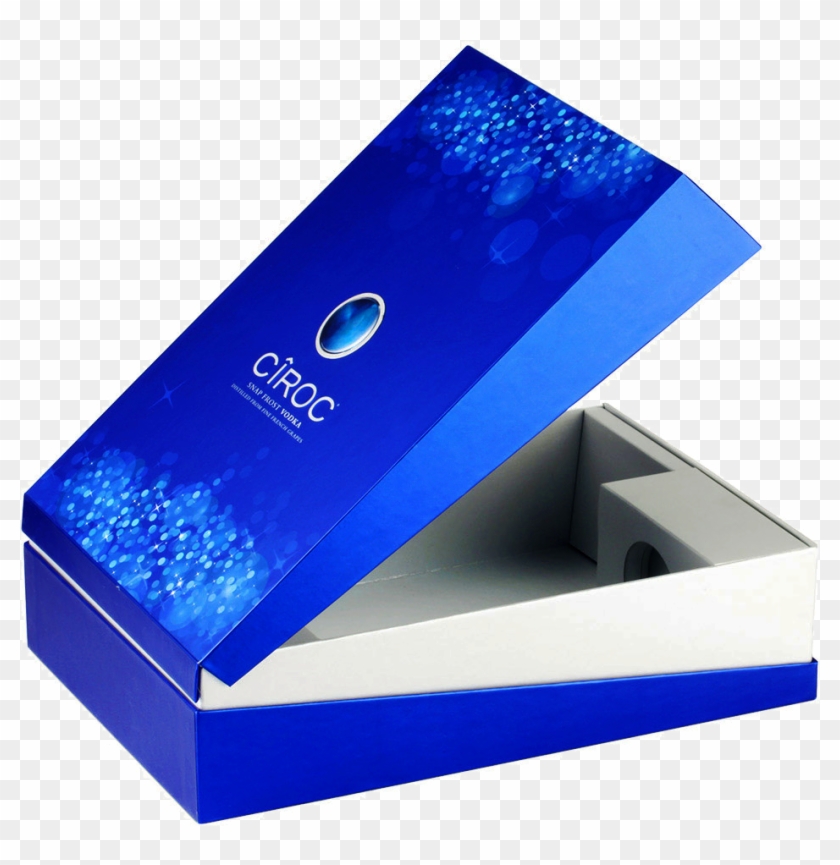 Rigid Box With Lenz Technology Color Blue Full Color - Box #1057305